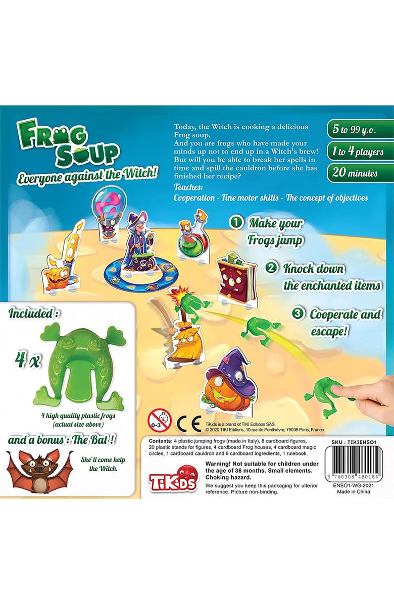 TiKids Frog Soup Cooperative Game, Kids & Family, Ages 5+, 14 Players, Alternate, color,