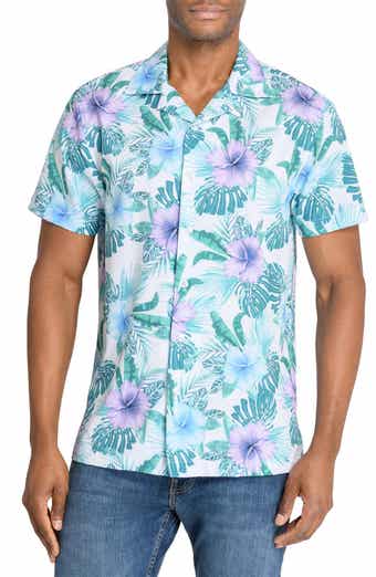 CONSTRUCT Slim Fit Floral Camp Shirt