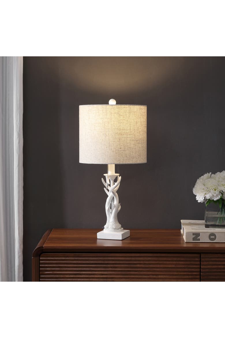 Gaston Resin Mini LED Table Lamp, Alternate, color, Antique White