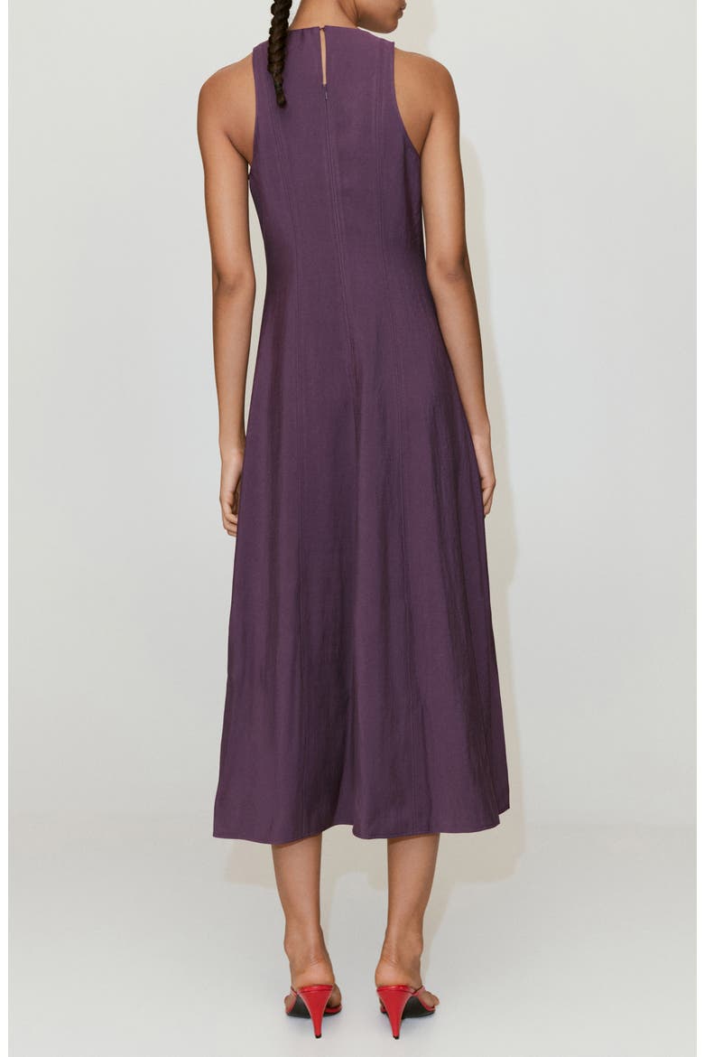 A-Line Dress with Stitching Detail, Alternate, color, VIOLET