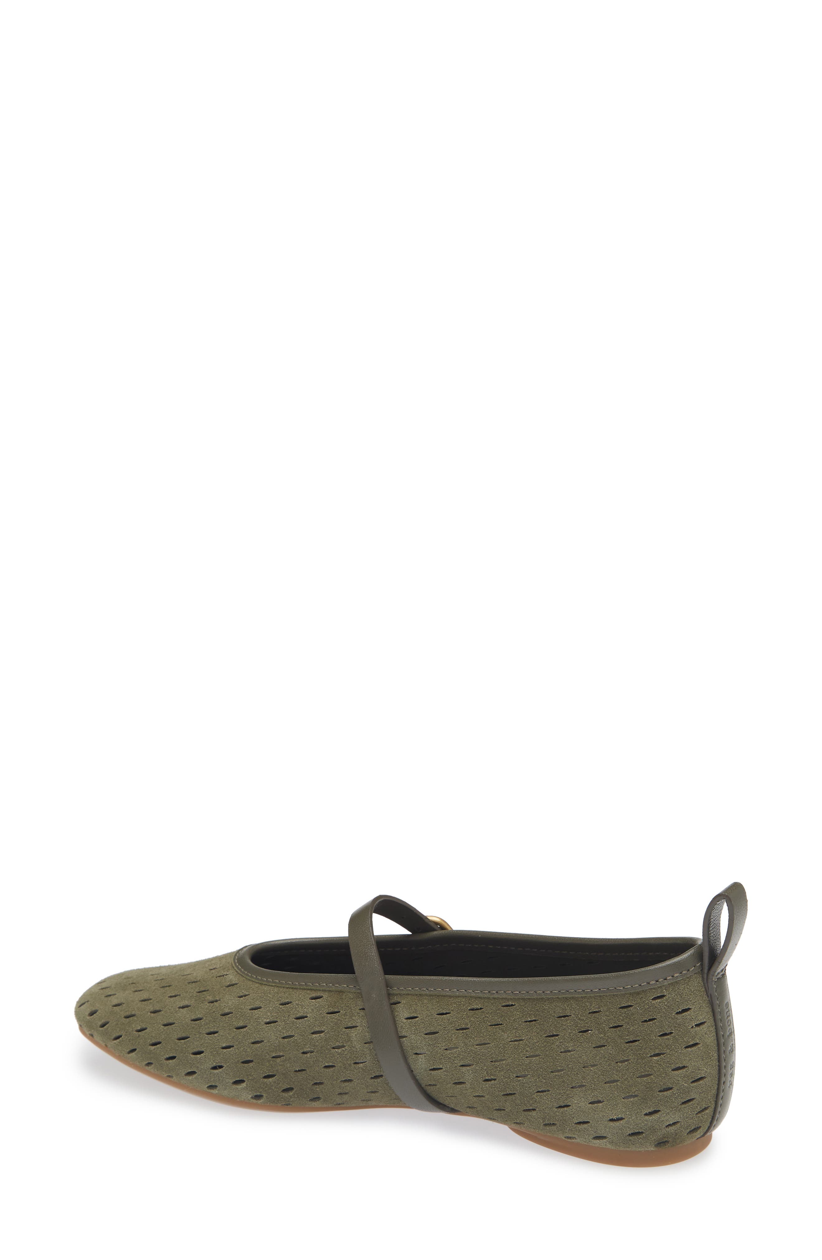 Spire Perforated Mary Jane Flat, Alternate, color, FOREST SUEDE