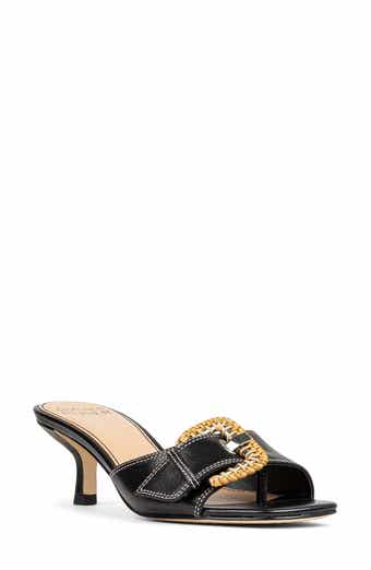 Donald Pliner Cherry Buckle Mule Sandal