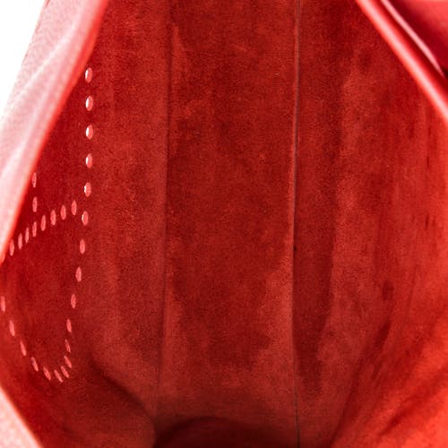 Pre-owned Hermes Hermes Evelyne Bag Gen Iii Clemence Gm In Red