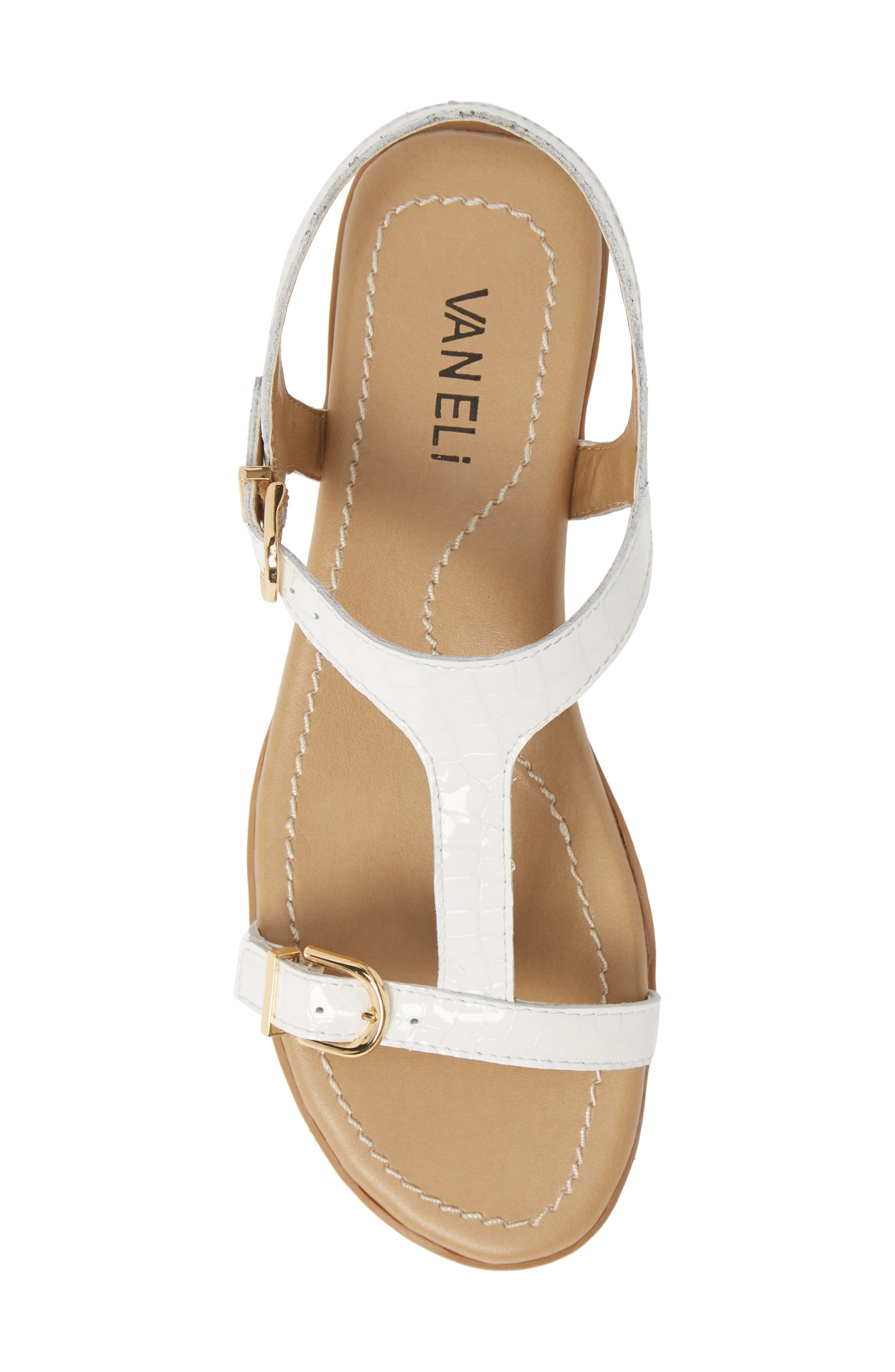 Taletha T-Strap Sandal, Alternate, color, WHITE PATENT LEATHER