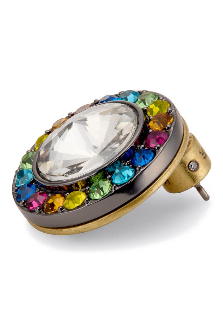 Octavia Stud Earrings, Alternate, color, TWO TONE