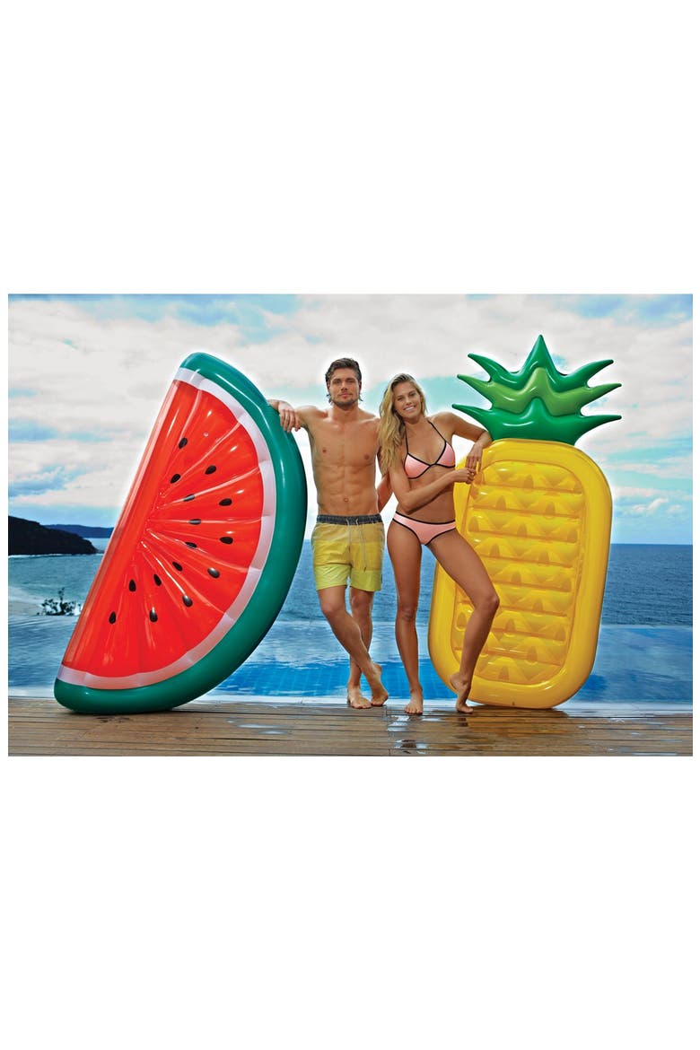 'Really Big' Inflatable Pineapple Pool Floatie, Alternate, color, YELLOW