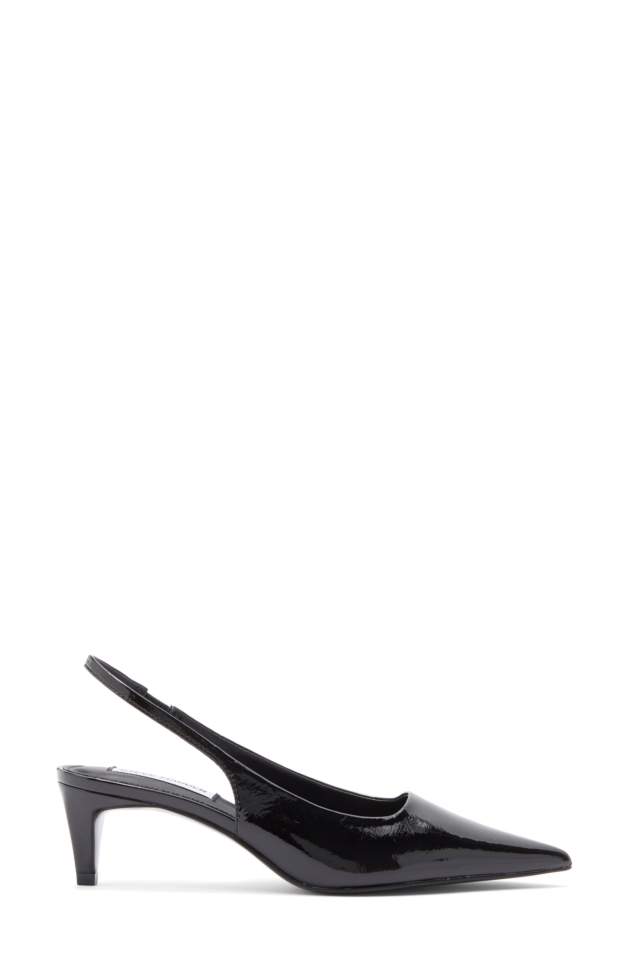Steve Madden Alynna Slingback Pump, Alternate, color, Black Patent