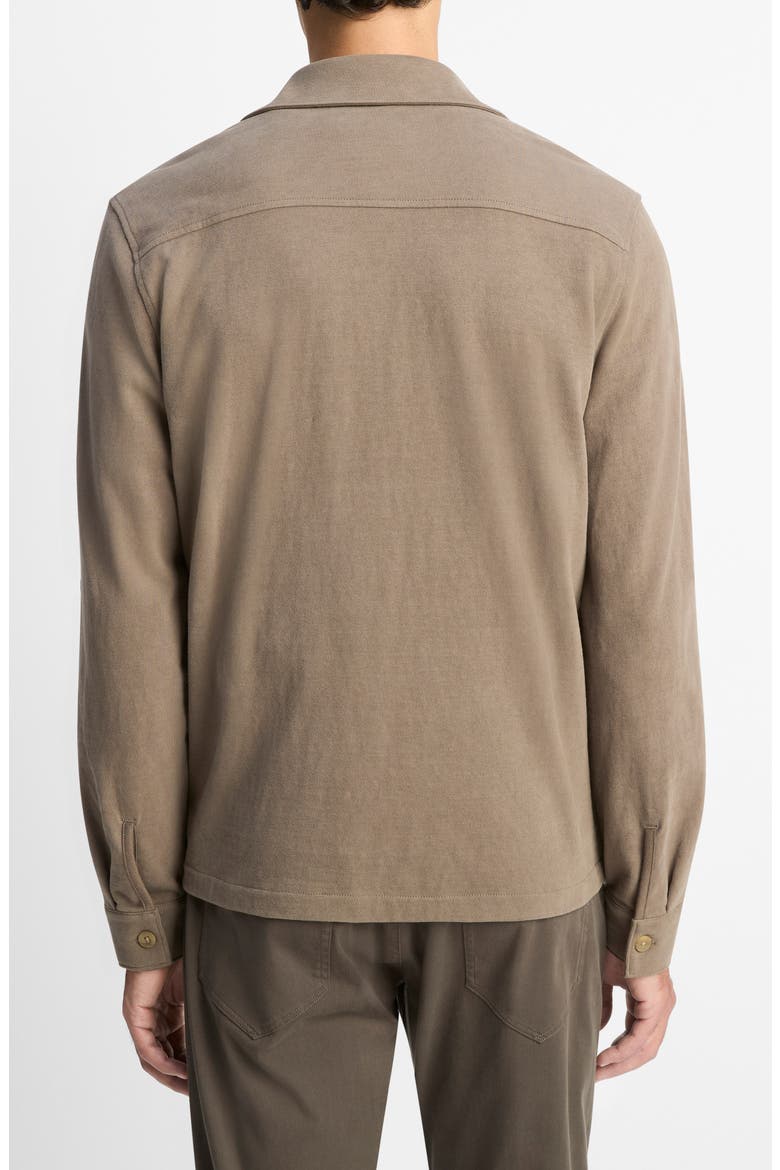 Sueded Jersey Shirt Jacket, Alternate, color, DOME