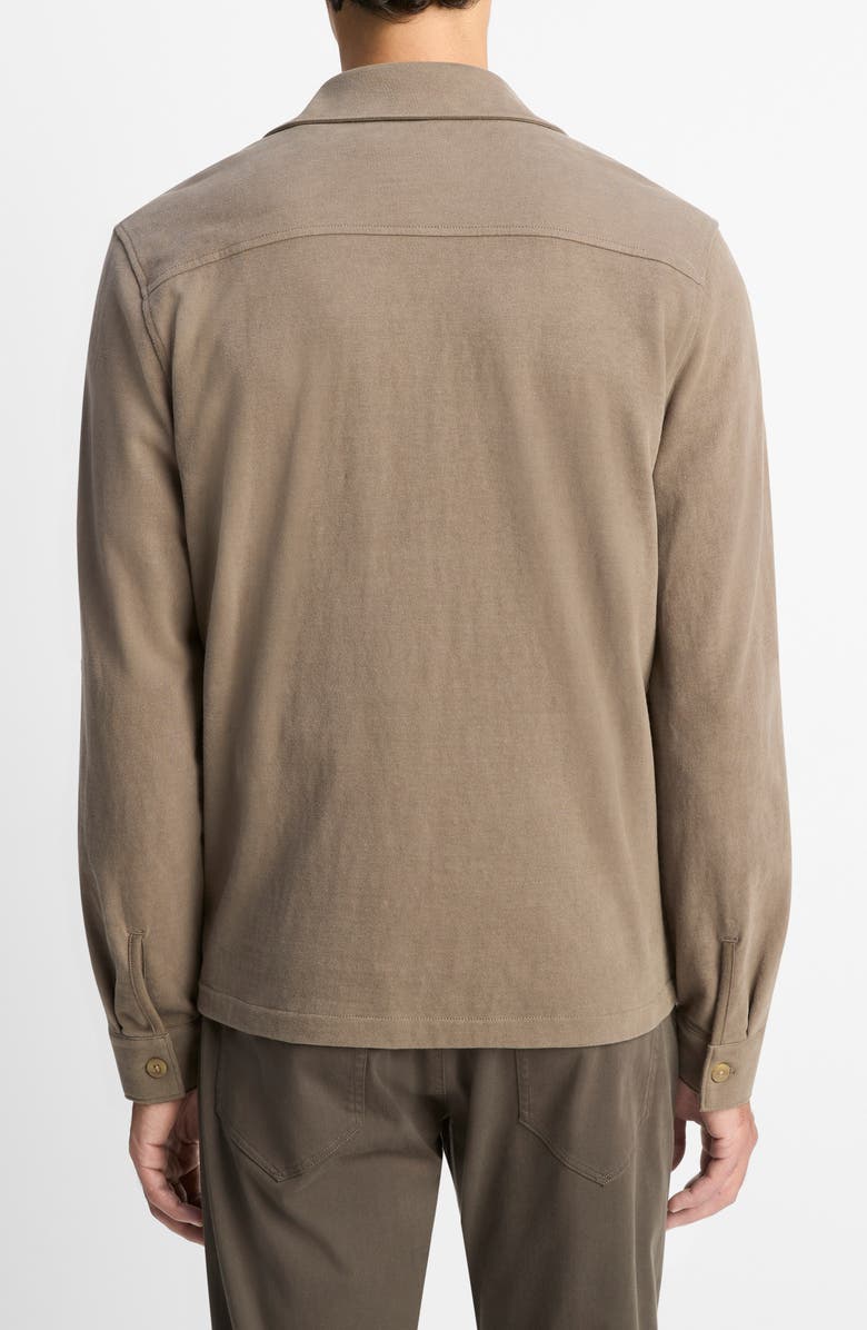 Vince Sueded Jersey Shirt Jacket, Alternate, color, Dome