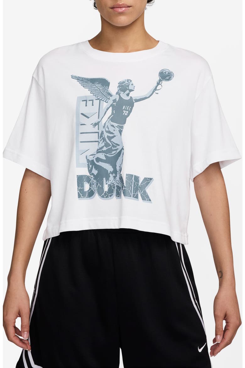 Swoosh Fly Graphic T-Shirt, Main, color, WHITE