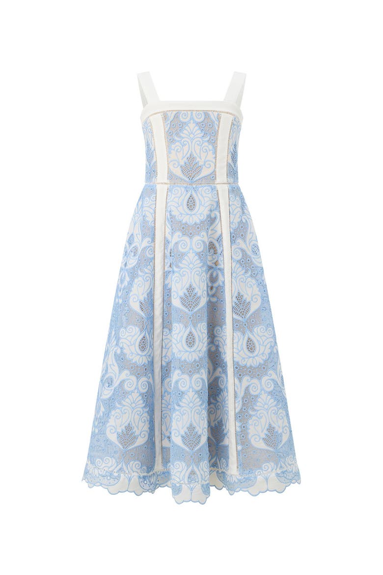 Gisele Embroidered Maxi Dress, Main, color, Blue