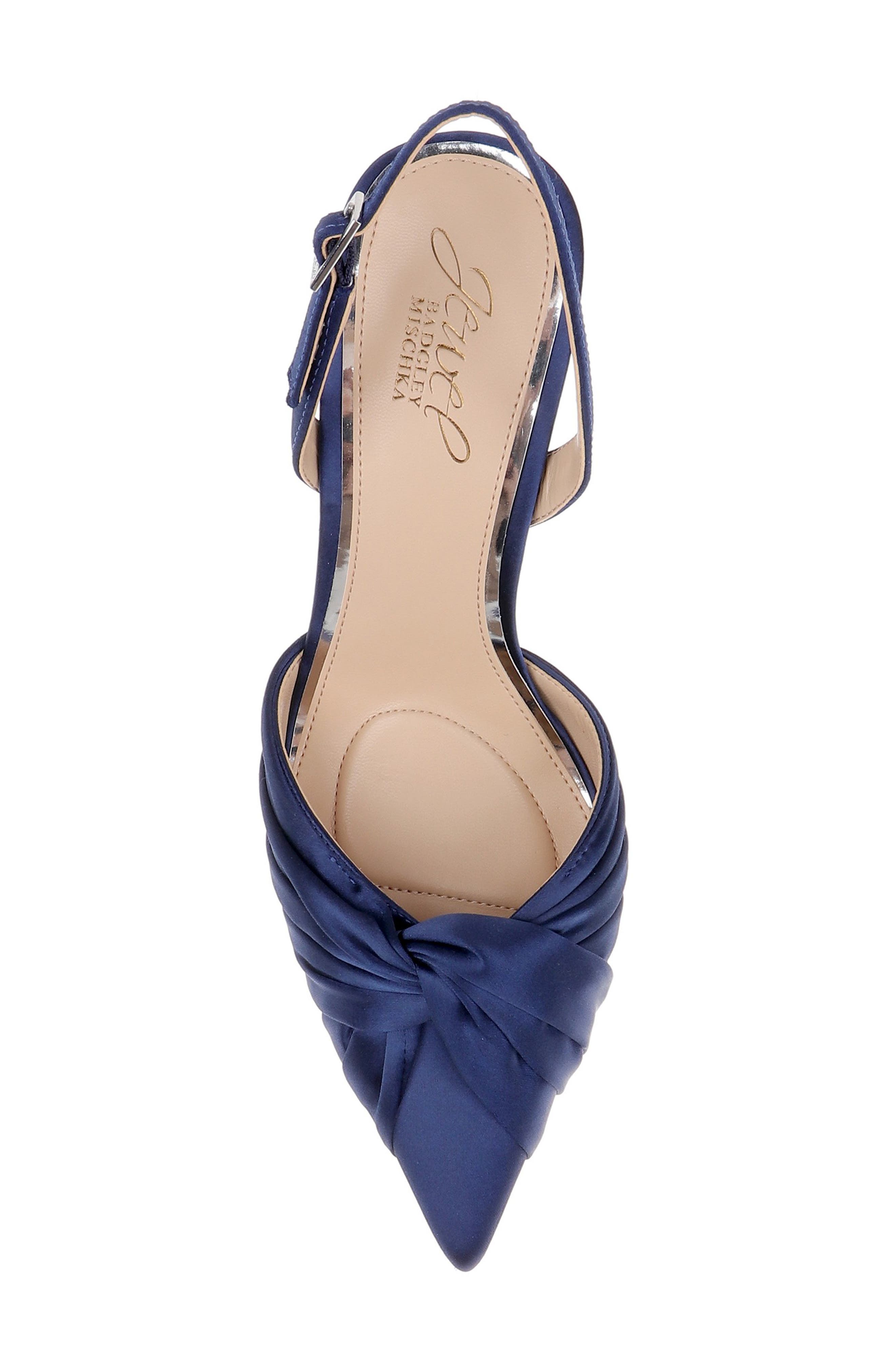 Zariel Slingback Pump, Alternate, color, NAVY SATIN