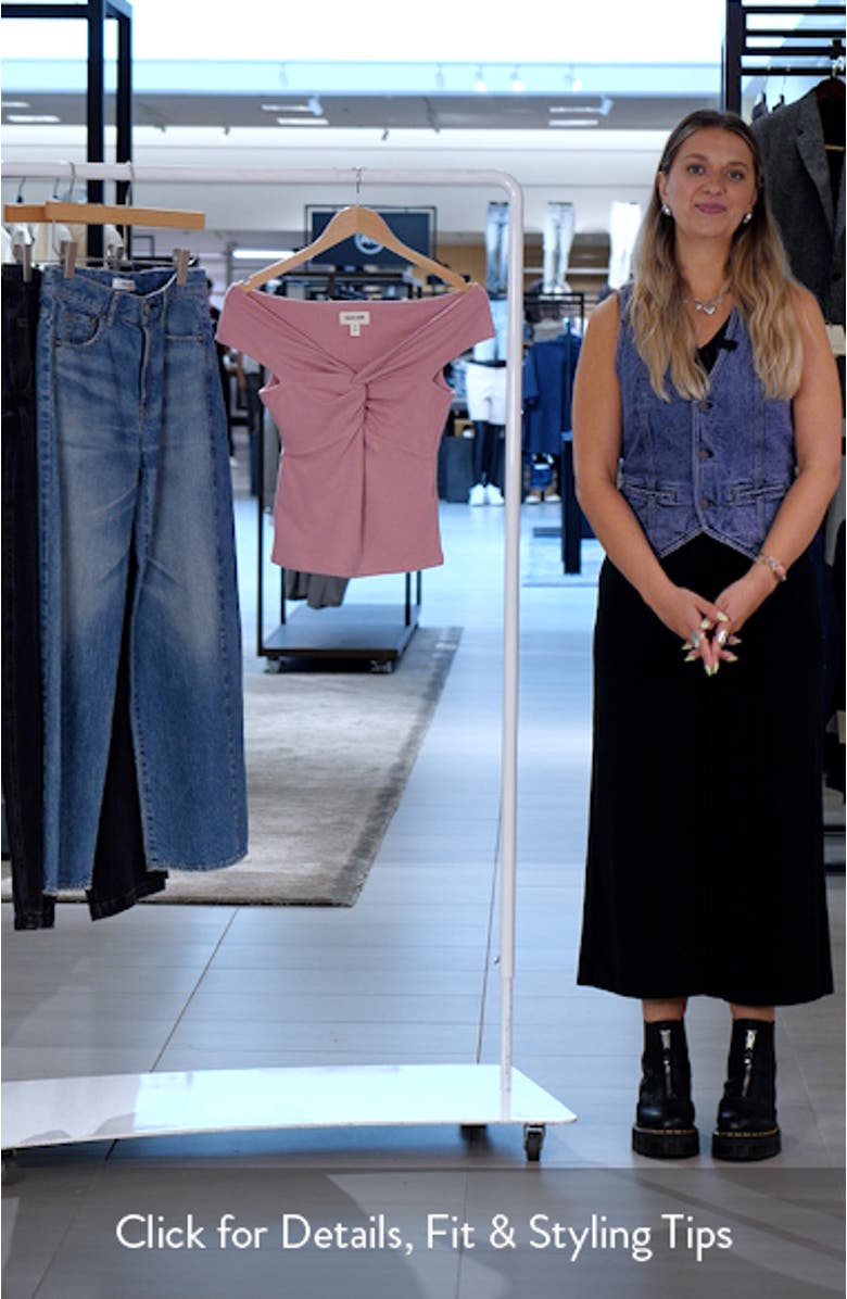 Twist Front Off the Shoulder Top, sales video thumbnail