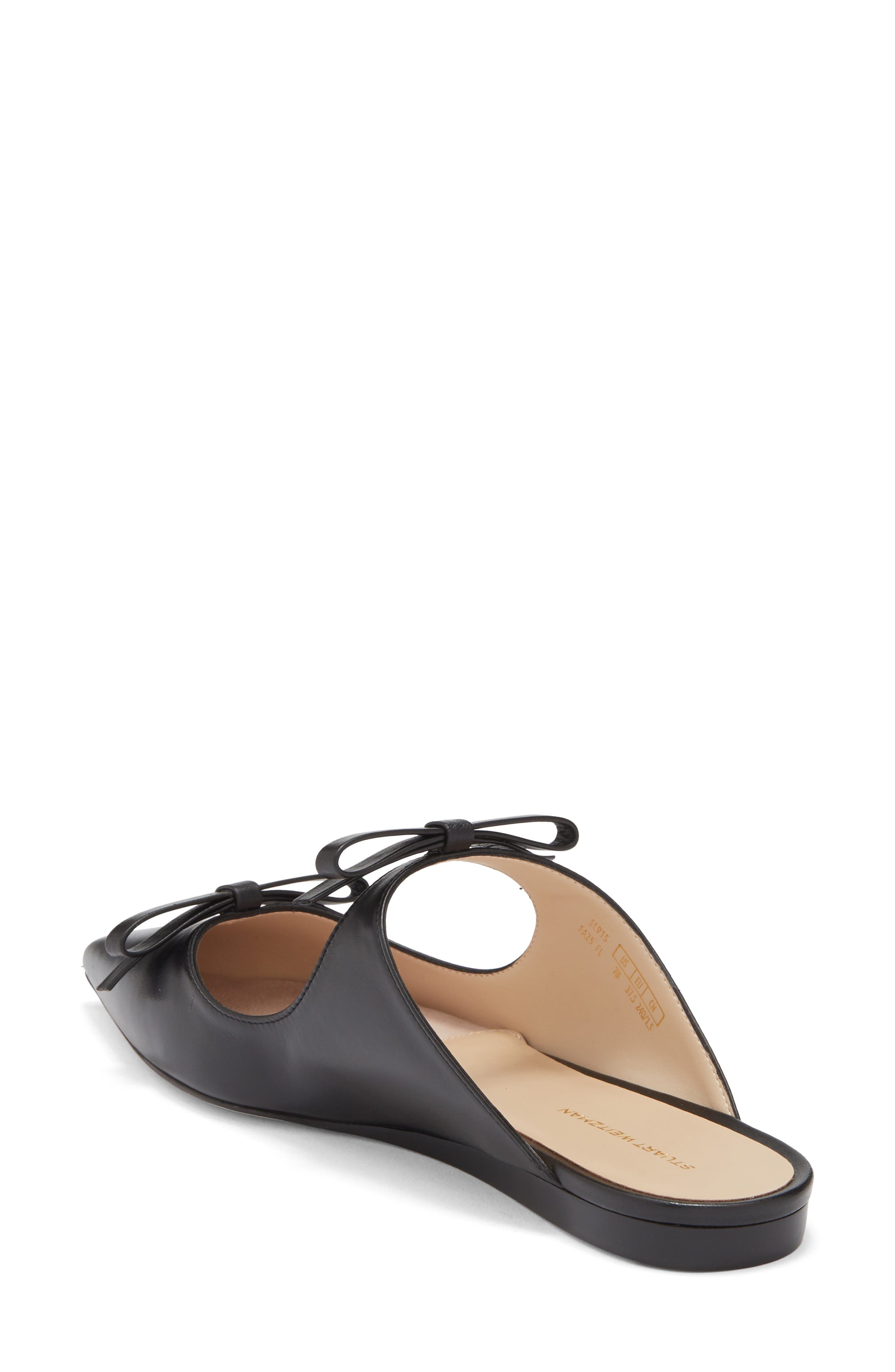 Stuart Weitzman Reese Flat, Alternate, color, Black
