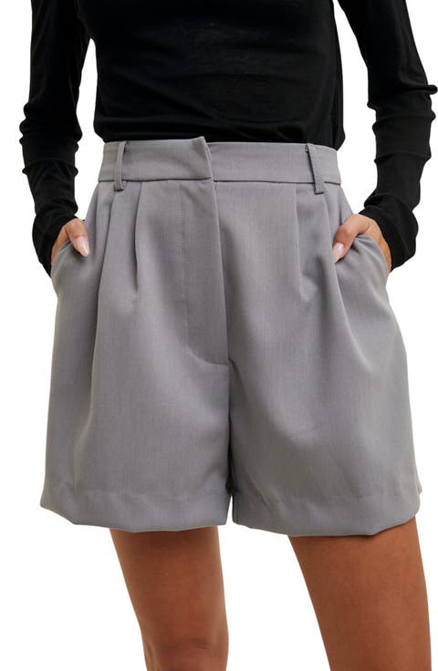 Pleat Twill Shorts
