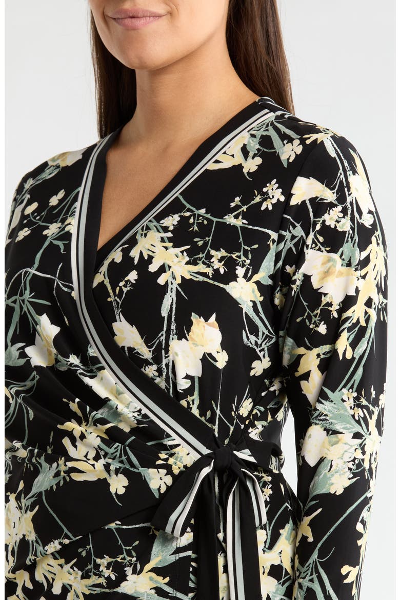 Leo Border Print Wrap Top, Alternate, color, ANNE BLACK MULTI