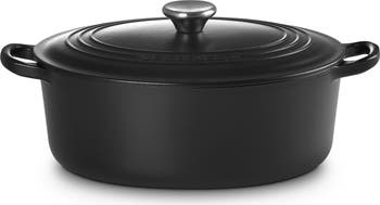 Traditional 4.5-Quart Enamel Cast Iron Oval Dutch Oven