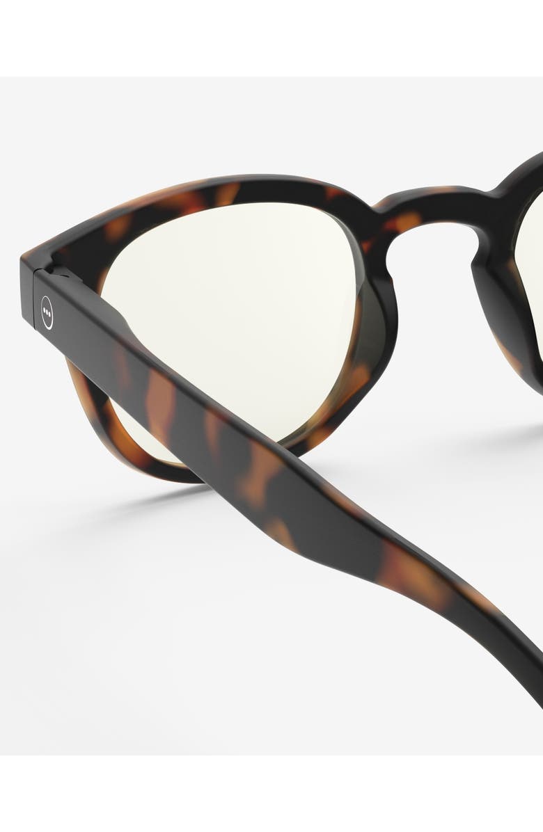 IZIPIZI #C 49mm Square Screen Glasses, Alternate, color, Tortoise