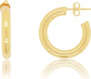 The Lovery Fine Jewelry Gold Tube Hoop Earrings