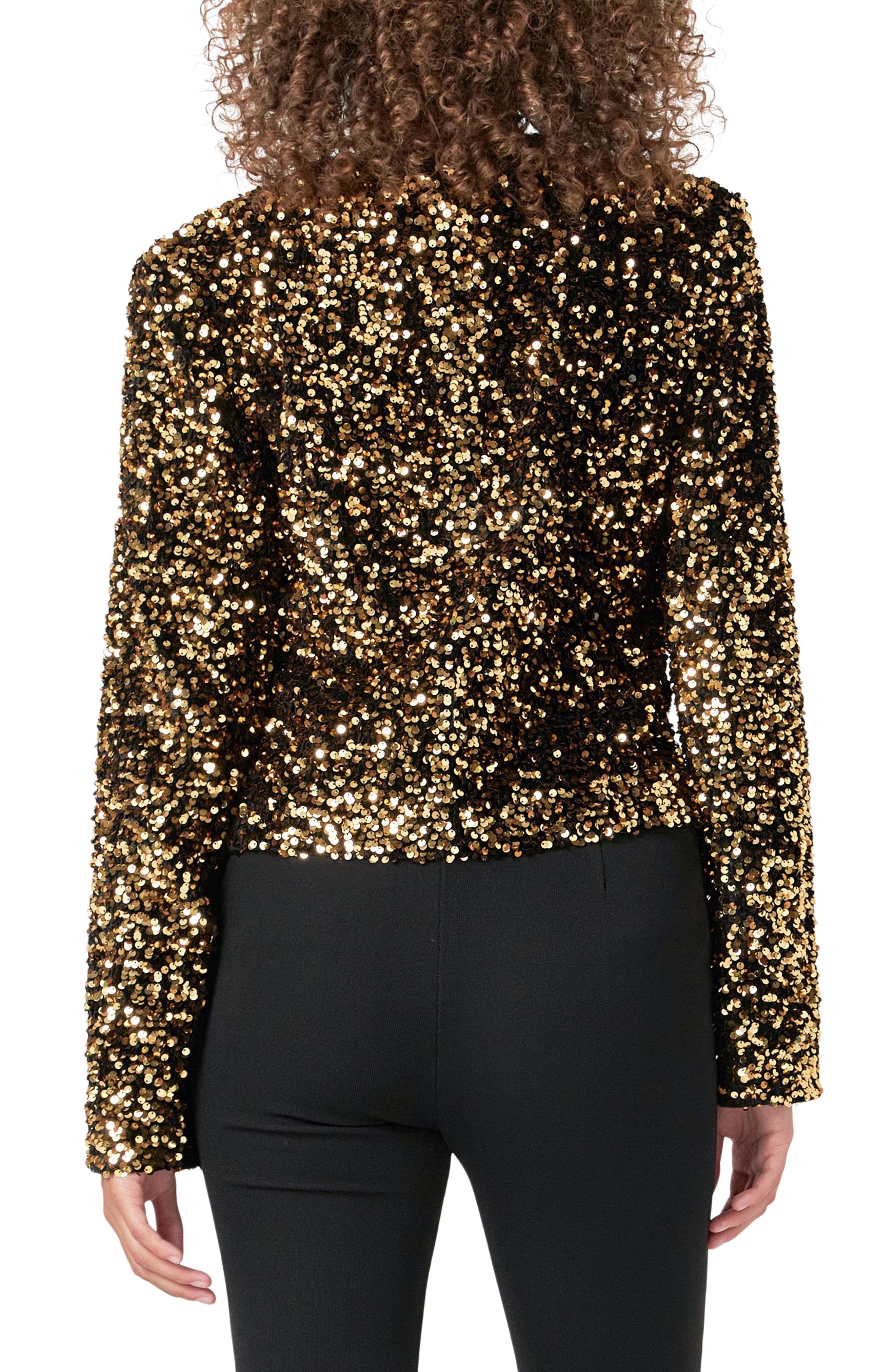 Sequin Padded Shoulder Jacket - image 2