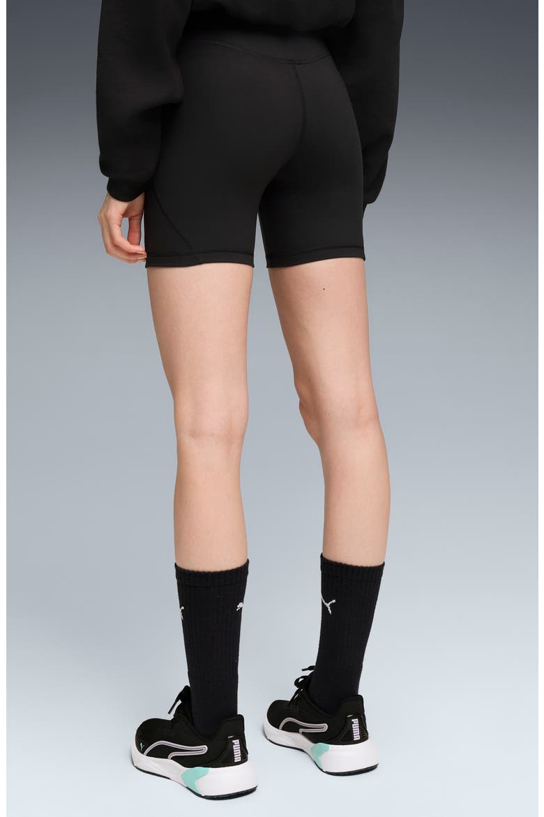 CLOUDSPUN High Waist Performance Short Tights, Alternate, color, PUMA BLACK