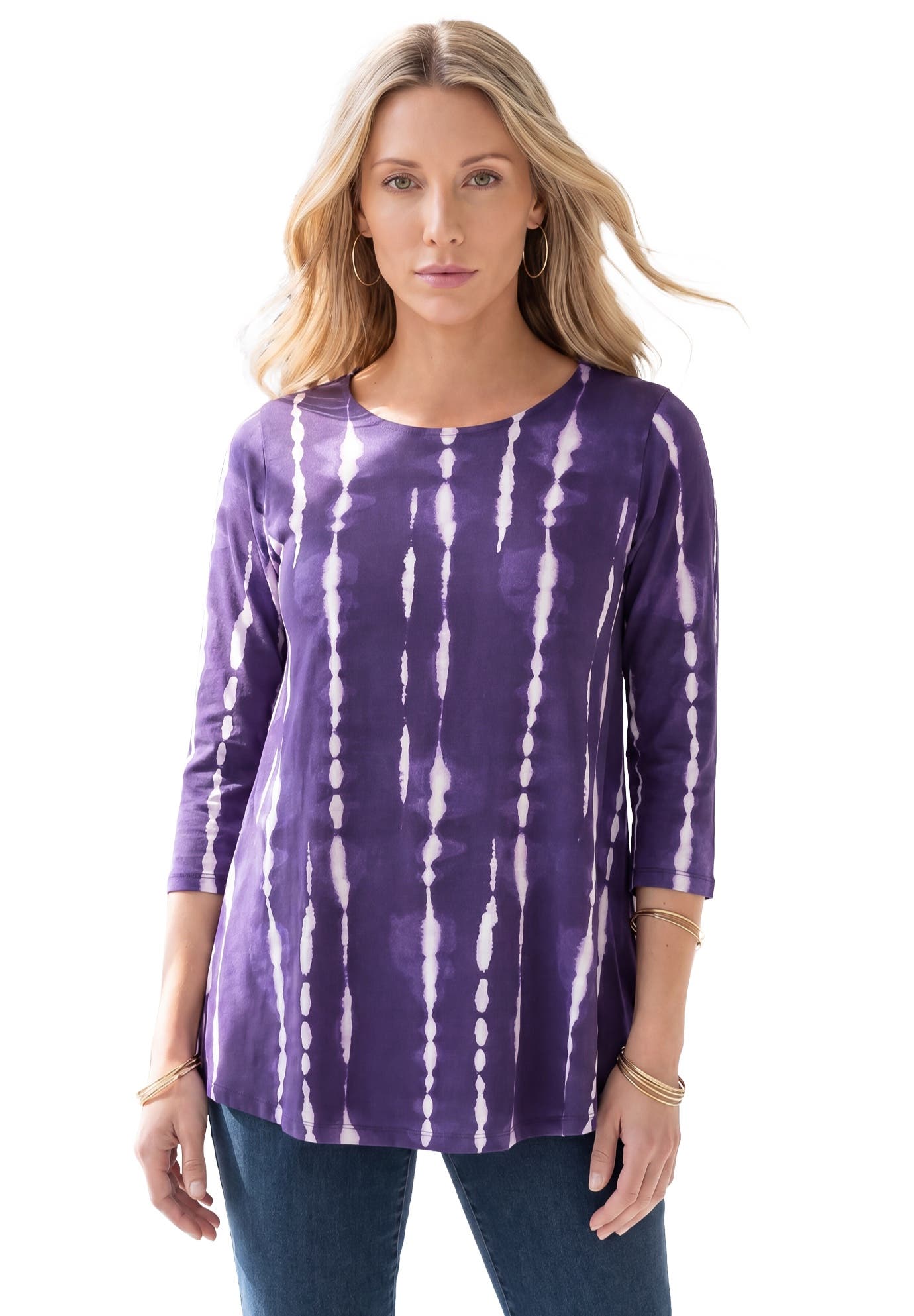 VIOLET VARIEGATED TIE DYE