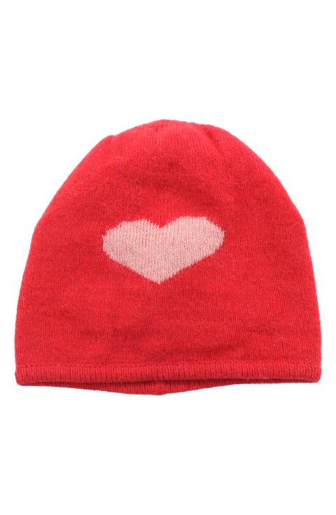 Heart Wool Blend Beanie