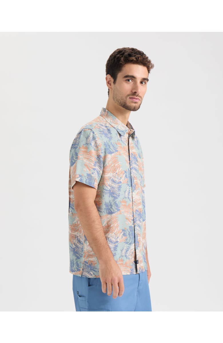 Salt Life On Another Holiday Short Sleeve Woven Shirt, Alternate, color, Sagebrush