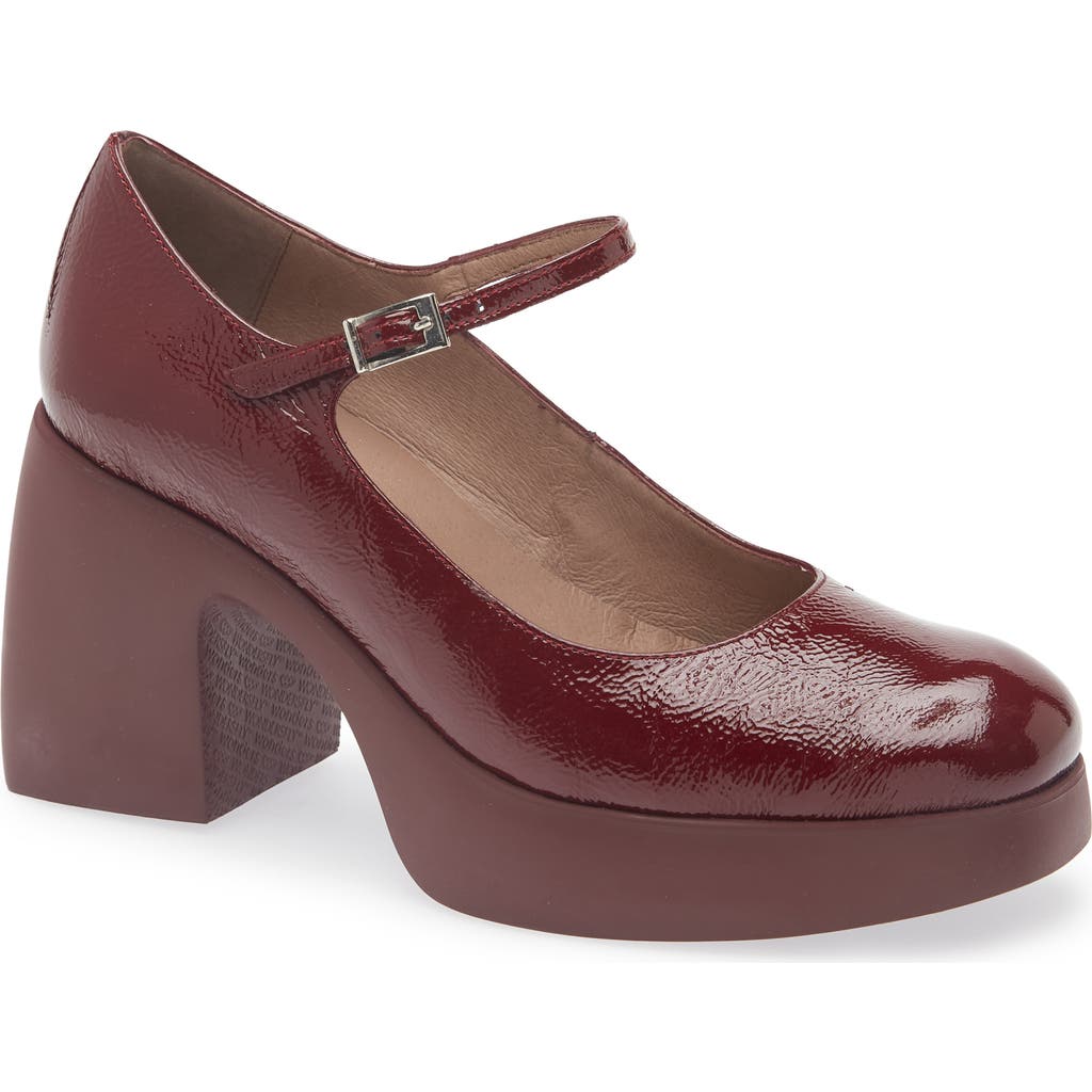 Wonders 75mm Lady Mary 40 Janes Pumps In Burgundy