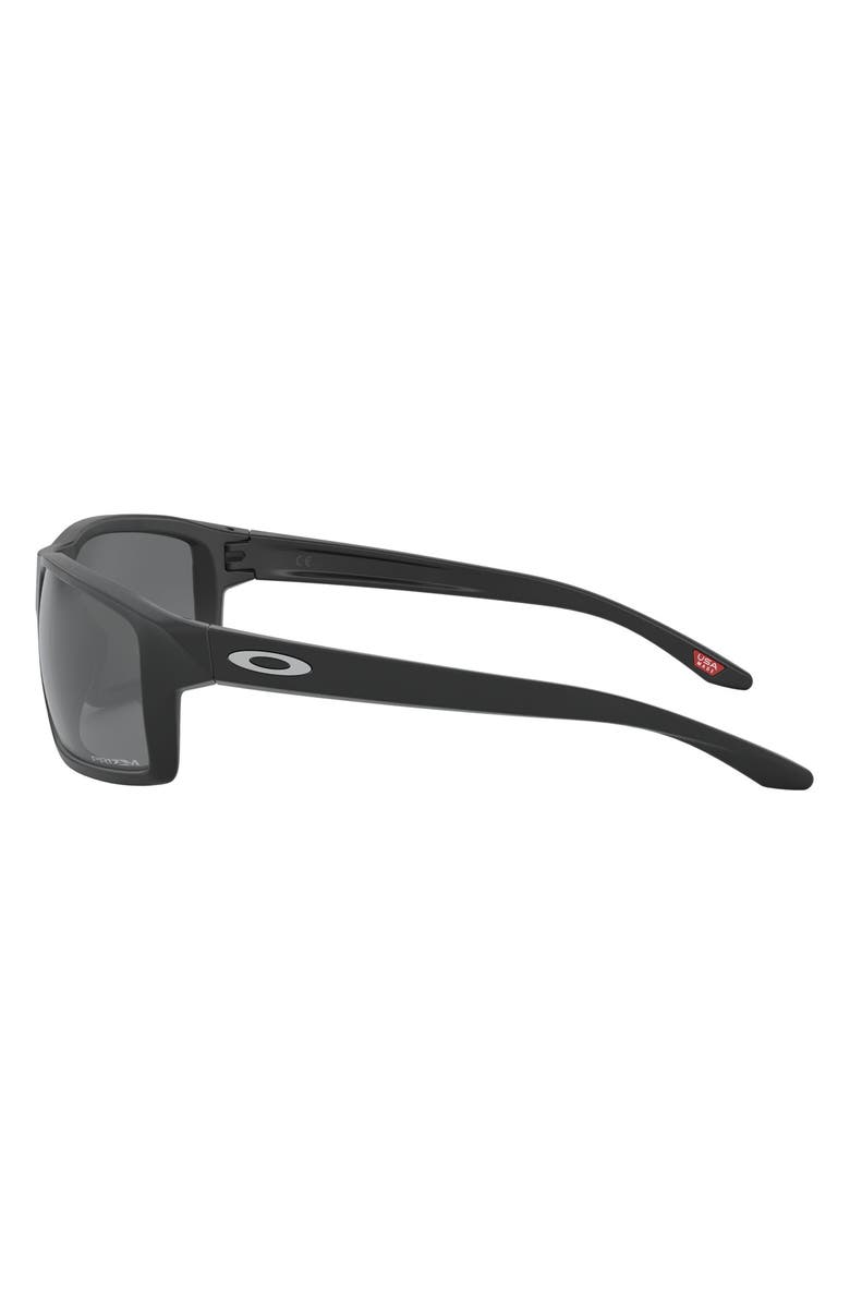 Oakley Gibston 61mm Wrap Sunglasses, Alternate, color, Matte Black