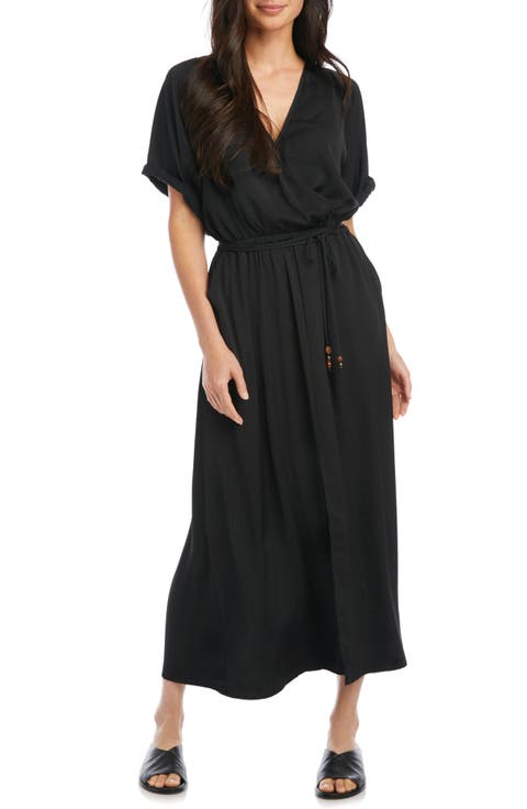 Cuffed Sleeve Midi Dress
