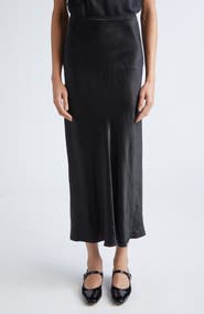 Maison Margiela Crinkle Finish Satin Skirt