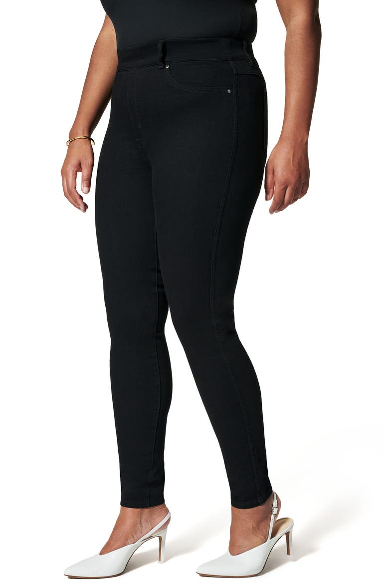 Ankle Skinny Jeans, Alternate, color, CLEAN BLACK
