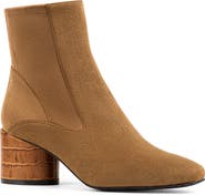 Donald Pliner Block Heel Leather Bootie
