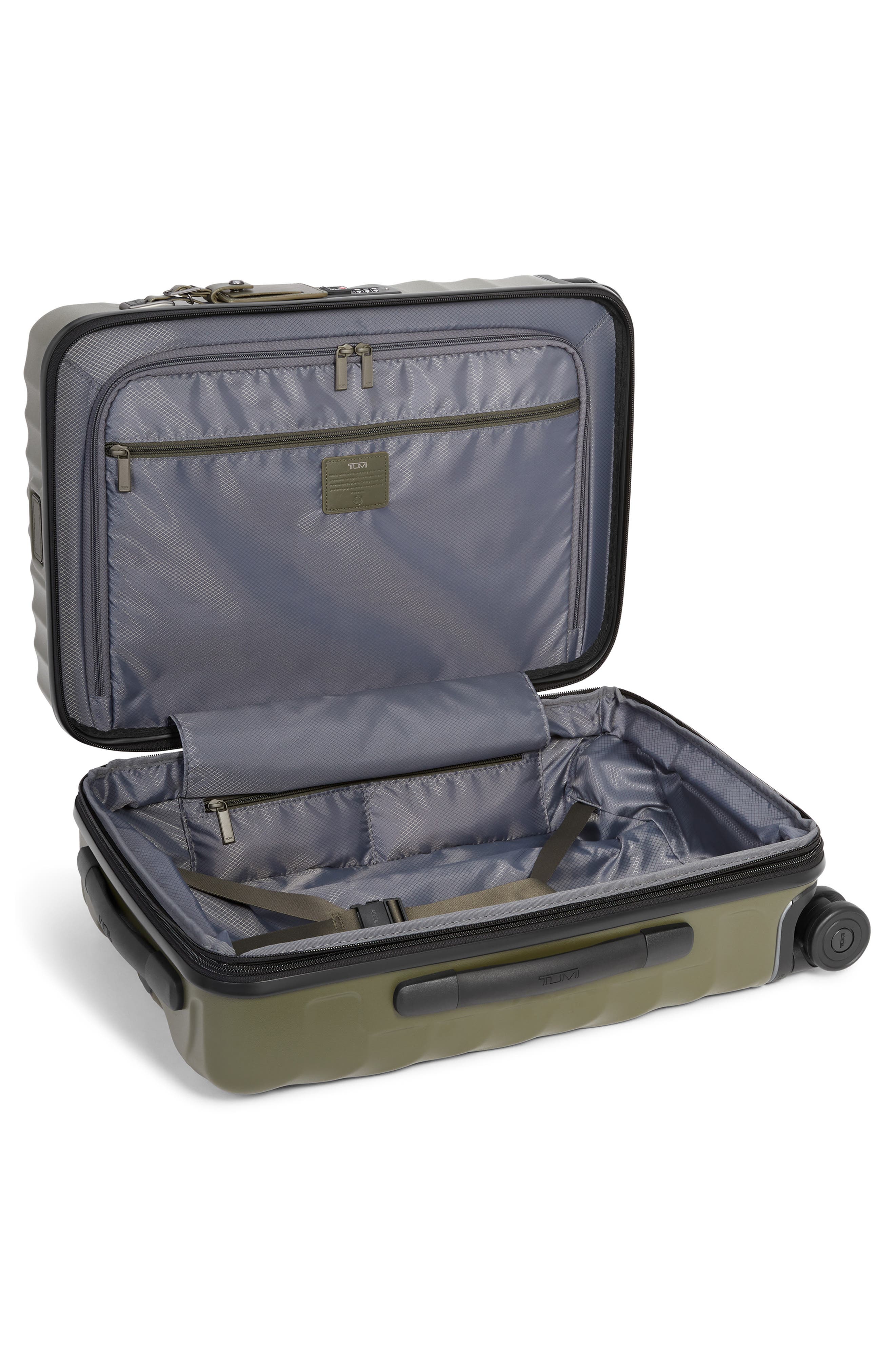 TUMI 22-Inch 19 Degrees International Expandable Spinner Carry-On, Alternate, color, Olive Texture