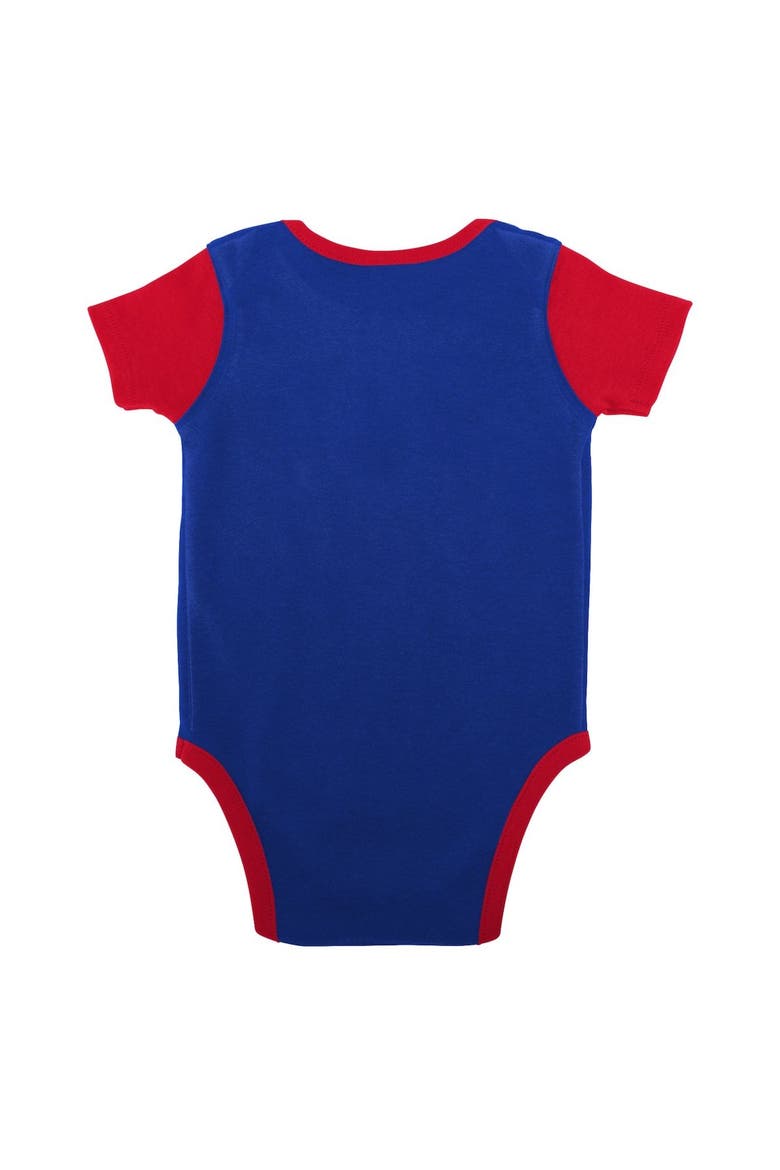 Newborn & Infant Royal/Red Buffalo Bills Home Field Advantage Three-Piece Bodysuit, Bib & Booties Set, Alternate, color, Royal