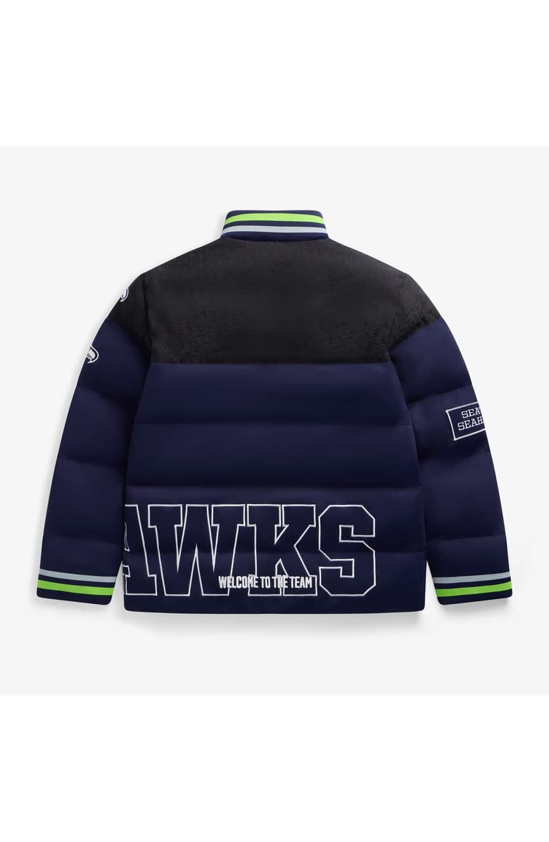 Off Season Unisex College Navy Seattle Seahawks Team Puffer Jacket, Alternate, color, College Navy