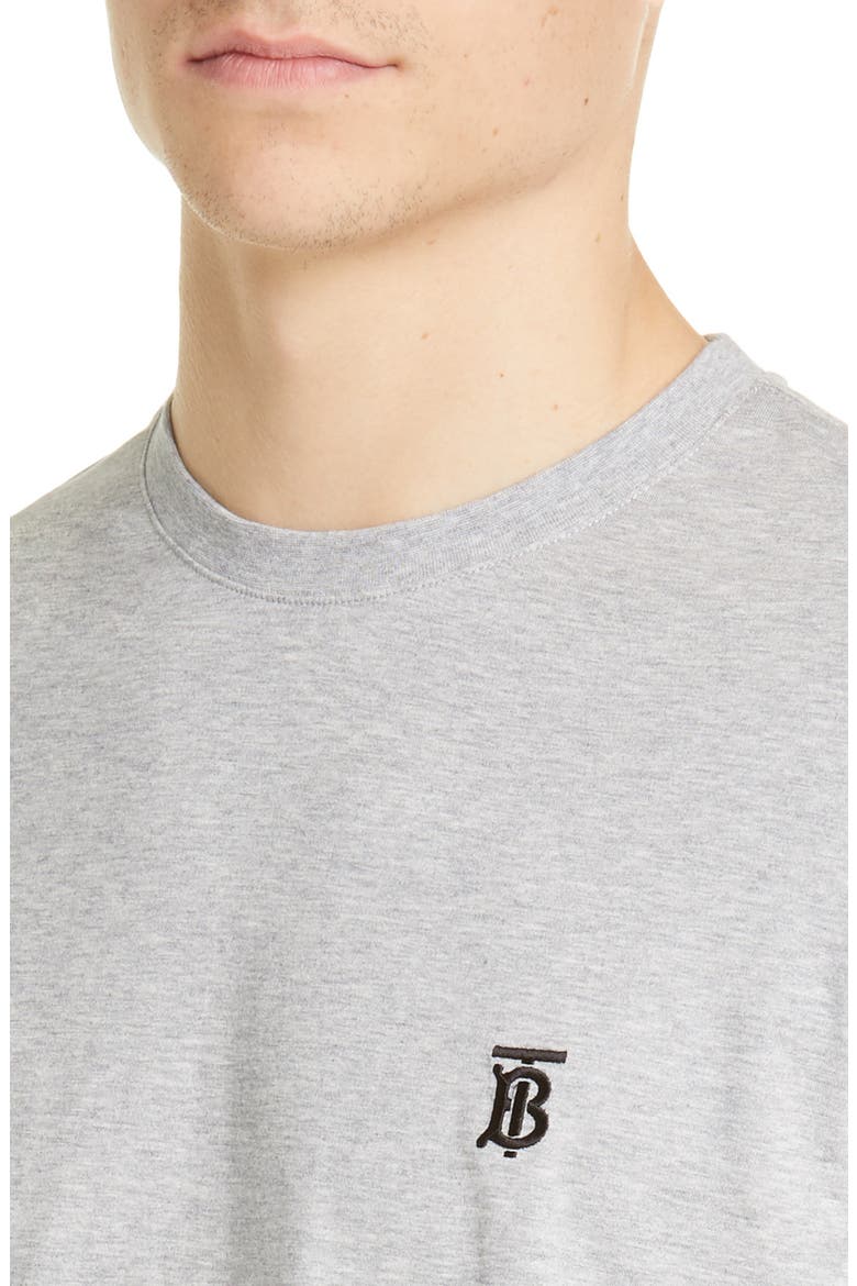 Parker Embroidered Logo T-Shirt, Alternate, color, PALE GREY MELANGE