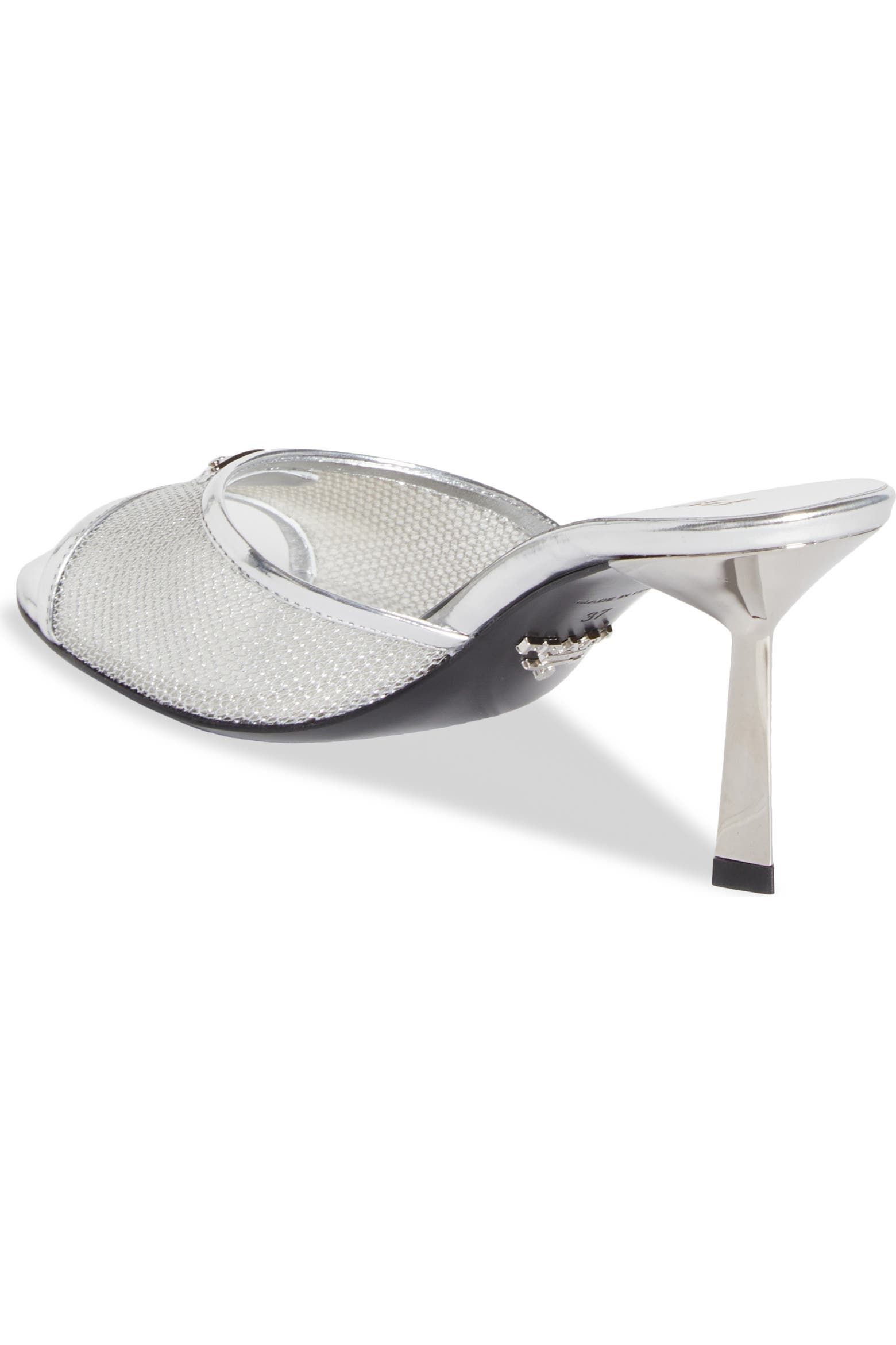 Enamel Def Prada Mesh Slide Sandal (Women) | Nordstrom