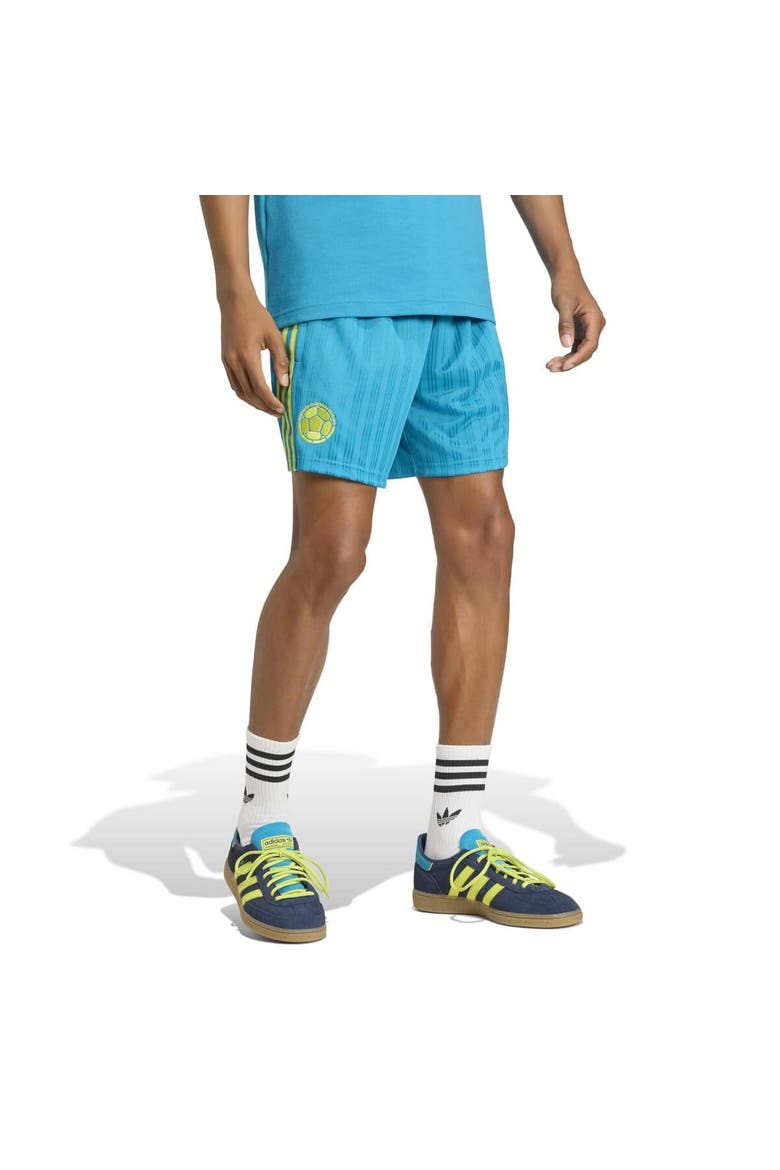 Men's adidas Turquoise Colombia National Team Originals Shorts, Main, color, Turquoise