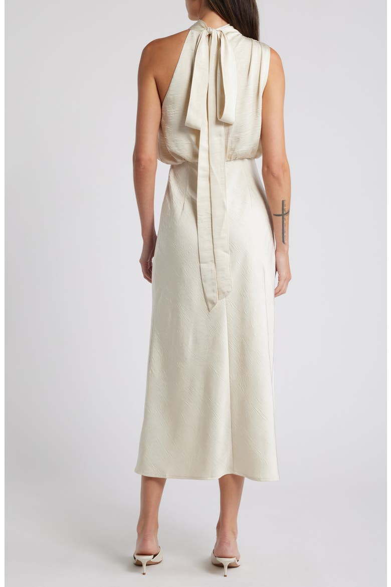 Greta Bias Cut Dress, Alternate, color, CHAMPAGNE IVORY