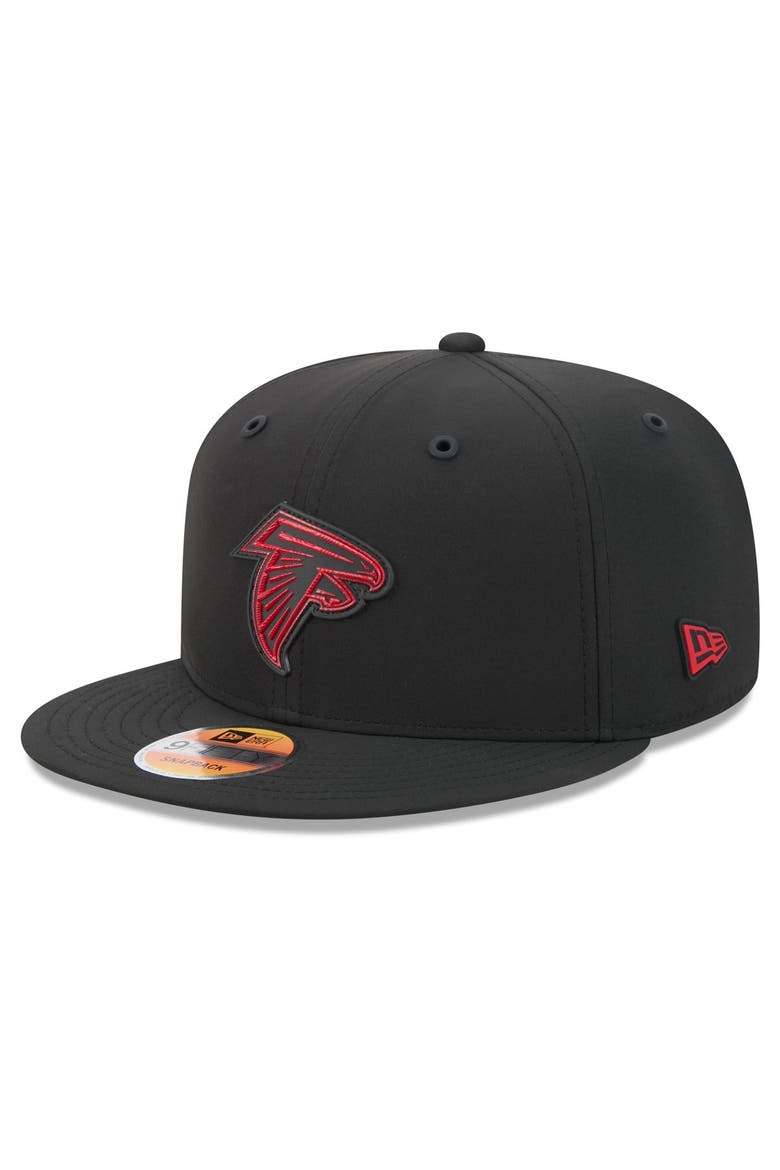 Men's New Era Black Atlanta Falcons 2026 Sideline 9FIFTY Snapback Hat, Main, color, Black