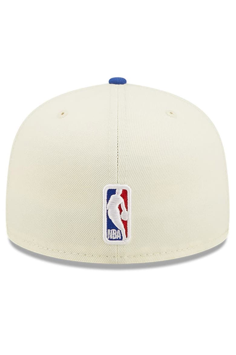 Men's New Era Cream/Blue New York Knicks 2022 NBA Draft 59FIFTY Fitted Hat, Alternate, color, Blue