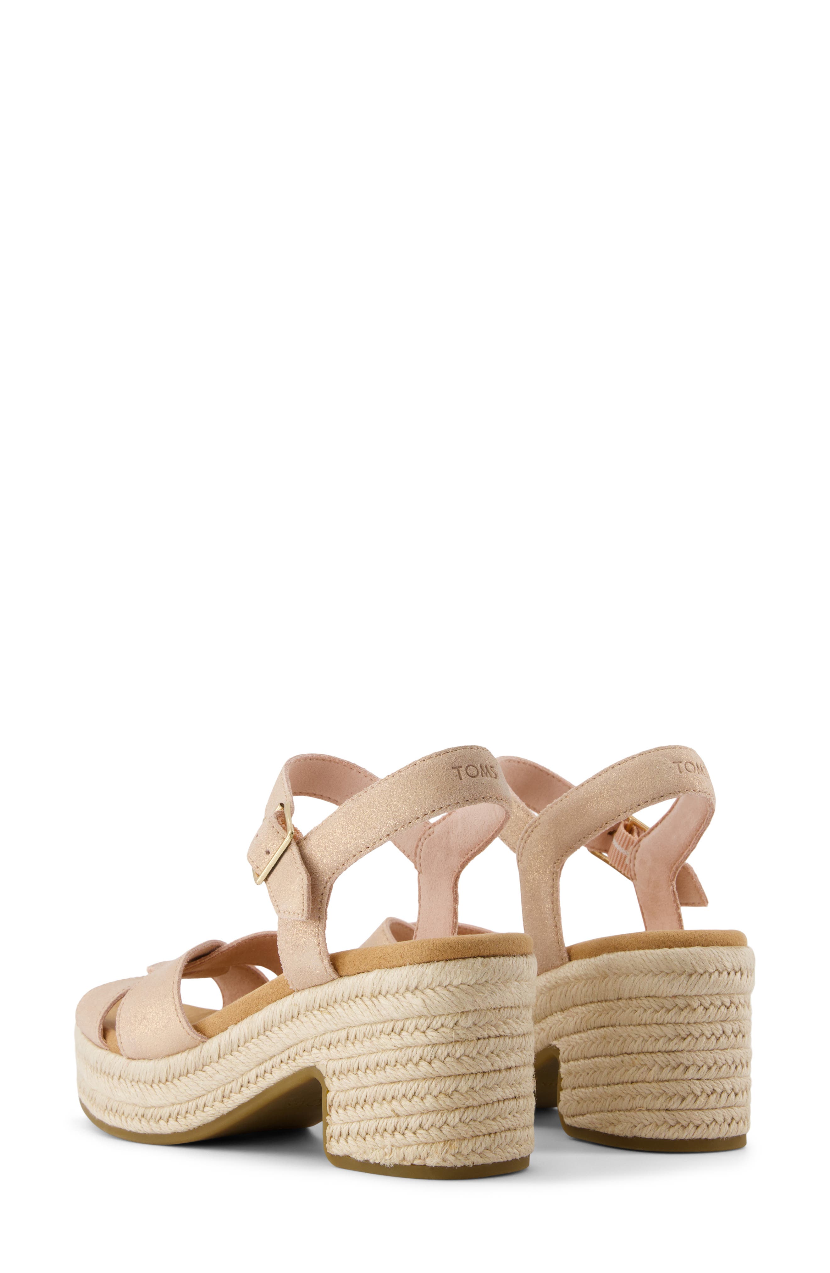 TOMS Isla Platform Sandal, Alternate, color, Pink