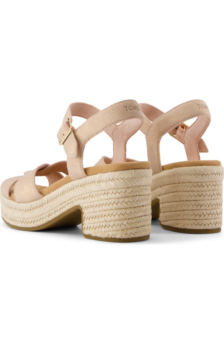 TOMS Isla Platform Sandal, Alternate, color, Pink