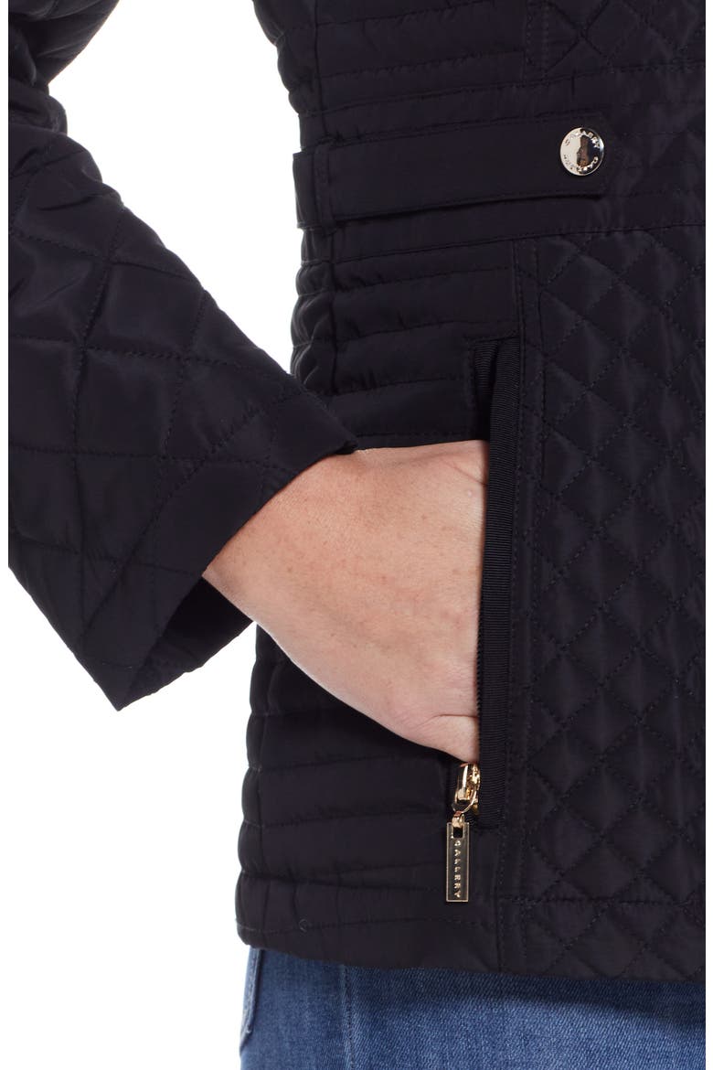 Quilted Jacket, Alternate, color, BLACK