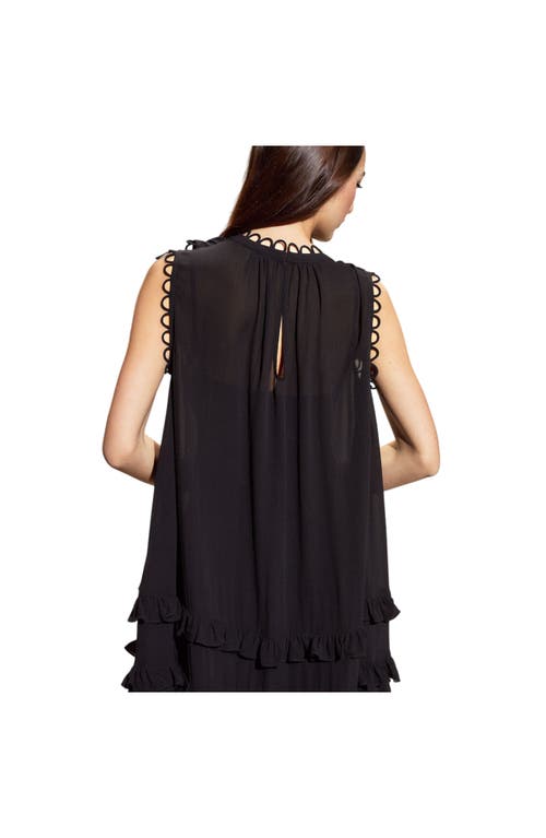 Cynthia Rowley Annabelle Sleeveless Midi Dress In Black