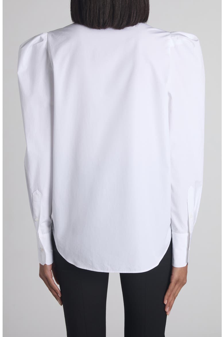 Cotton Poplin Button-Up Shirt, Alternate, color, OPTICALWHITE