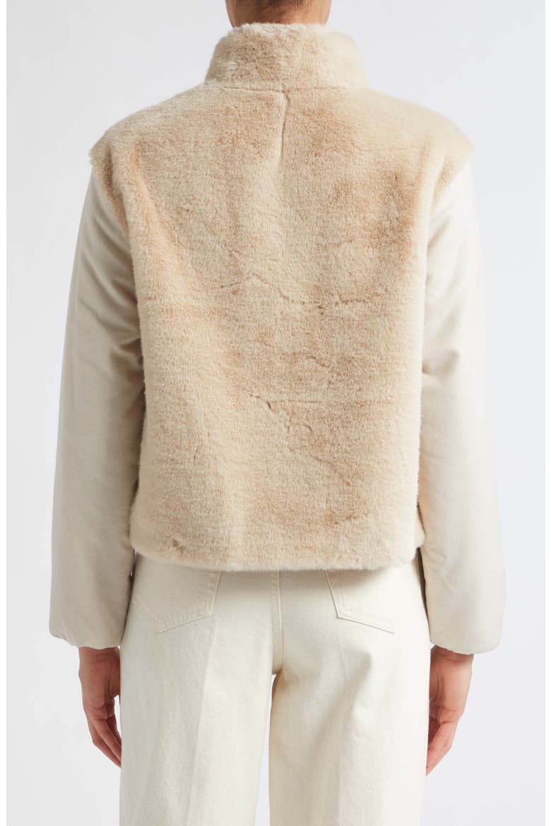 Faux Fur Mixed Media Jacket, Alternate, color, 1985 CHANTILLY