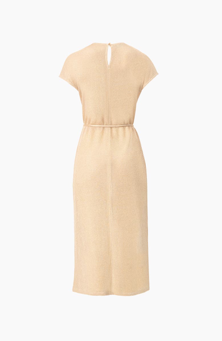 IVONNE Knitted Tunic With Side Slits, Alternate, color, Gold